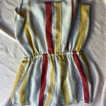 Dance & Marvel Red and Yellow Striped Jumpsuit Size M Photo 4