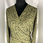 Renee C Women’s Knit Wrap Maxi Olive Green Black long Sleeve Dress Sz 2XL NWOT Photo 7