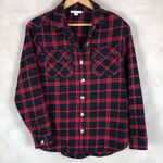 Beach Lunch Lounge Flannel Shirt Black Size XS Photo 0