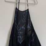 Free People Embrace It Maxi Dress Size Medium Floral Flowy Black Blue Photo 8