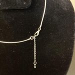 Vintage KC Mark Earthtone Cabochon Pendants Silvertone Necklace (687) Silver Photo 2