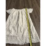 American Eagle American‎ Eagle Outfitters Ivory Cotton Embroidered Off Shoulder Tunic Dress M Photo 2