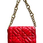 ZARA FAUX LEATHER AND GOLD CHAIN PURSE Photo 1