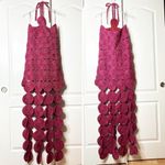 NWT Simon Miller Beep Beep Cricular Carwash Fringe Gown Magenta Metallic Size XL Pink Photo 4