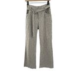 Sundance  Rory High Waisted Striped Wide Leg Linen Pants Trousers with Belt 4 Photo 3