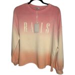Rails Reeves Pink Peach dip dye sweatshirt NWT Size Small Photo 6