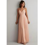 Lulus  All About Love Maxi Dress, Blush Pink, Medium Photo 2
