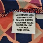 Style & Co . Colorful Geometric Blouse Size Medium Orange Print Top Photo 6