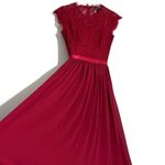 Amazon Miusol NWT Formal Magenta Floral Lace Bridesmaid Party Maxi Dress Photo 11