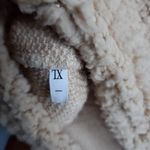Amazon Teddy bear sherpa hooded romper short jumpsuit in beige size xl new Photo 7