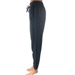 COS Women's Black Linen Straight High Waist Drawstring Pull On Trousers Pants 4 Photo 1