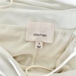 Cinq a Sept Vance Ruched Mini Dress in White Size 8 wedding bride Photo 4