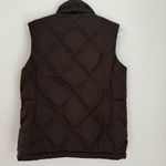 Lands' End Land’s End Espresso Brown Quilted Puffer Vest Jacket Zip Up Women’s Size XS 2 4 Photo 6