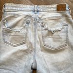 American Eagle  Super Light Wash Distressed Mom Jeans Size 8 Photo 5