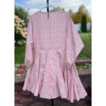 Storia White with Pink Blue Floral Pattern Babydoll Dress Photo 1