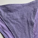 Aerie Shimmery Crinkle Cheekiest Tie Bikini Bottom Lavender Purple Side Ties NWT Photo 6