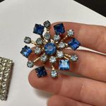 Lot Of 3 Rhinestone Brooch Pins 1 Bird 2 Are Prong Set Photo 7