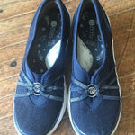 B Zees Emory foam slip on ortho stretchy comfortable shoes Blue Size 8.5 Photo 0
