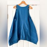 FP Beach Free People Beach Blue Sleeveless Cory Tunic Pockets‎ Size Small Oversized NWT Photo 3