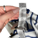 ZARA  Contour Collection Seamless Striped Romper White Navy Blue Size XS /‎ S Photo 8