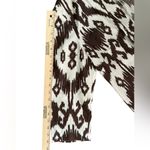 Chico's Women’s Ikat Pattern Brown & White Lightweight Linen Blazer Jacket Sz 0 Photo 6