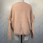 Tularosa Lonestar Fringe Sleeve Sweater in Peach Photo 7