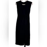 Kourt Black Cutout Midi Dress Size Black Stretchy Side Slit Size XS Photo 1