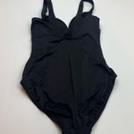 MiracleSuit  Temptress One Piece Petal Pusher Womens Size 8 Black Swimsuit Summer Photo 11