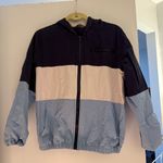 Brandy Melville  Colorblock Jacket - Navy, White, and Blue Photo 0