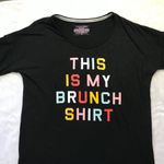 Victoria's Secret  "This is‎ my Brunch Shirt" Multicolored Graphic Sleep Shirt S Photo 7