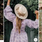 Daughters of India Binita Mini Dress Womens XS Floral Violet Feminine Boho Purple Photo 1