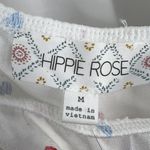 Hippie Rose  Embroidered Hearts One Shoulder Blouse Size Medium New Photo 2