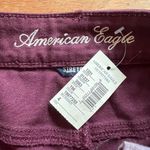 American Eagle burgundy low rise size 4 shorts NWT Photo 6