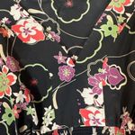 Ann Taylor LOFT Black Floral V Photo 4