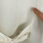 Andrée Vintage 90s Ivory Lace Vest Sz L (14) Button Sheer Tie Back Grandma Cottage Soft Photo 7