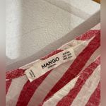 Mango  Red White‎ Stripe Peplum Sleeveless Top Size XXS Photo 2