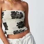 Free People NWT  Poppy Tube Top Color: Ivory Combo Size M Photo 4