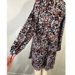 Halogen  ditsy floral high neck dress with long sleeves size XS Photo 2