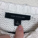 Ann Taylor  Cream Cable Knit Pullover Sweater Womens S Preppy Cozy Fall Fisherman Photo 2