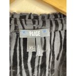 Paige  Bennett Women’s Black Sheer Zebra Print Top, Size XS Photo 9