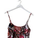 Degrees Milk Maid Floral Spaghetti Strap Ruffle Maxi Bohemian Women’s #1009 Red Size M Photo 1