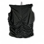 Lucy in the Sky ‎ Black Sleeveless Ruched Whimsigoth Party Top Gothic Grunge Photo 3