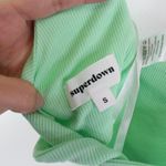 superdown Ribbed Twist Back Crop Cami Mint Green Size S Photo 3