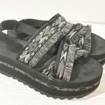Teva Free People x  Black Fringe Ceres Flatform Sandals Womens Size 8 Photo 3