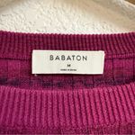 Babaton  Nathaniel space dyed striped cropped sweater in raspberry Size M Photo 4