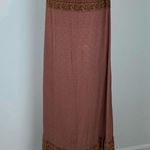 World Market Maxi Halter Dress Bohemian Flowy Rayon Lightweight Geometric Size M Size M Photo 2
