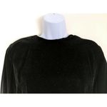 Vintage Lloyd Williams Size 10 Black Velvet & Silver Metallic Dress W/ Belt 20c Photo 2