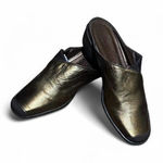 Sesto Meucci  Gold and Black Mules Photo 0