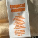 Tropical Escape Sears  One Piece Plunge Black White Swimsuit size 10 NEW women’s Photo 11