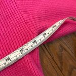 On 34th pink ribbed collared vneck sweater small Pink Photo 8